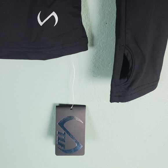 TLF Womens Black Techne Long Sleeve Top Size Small - Picture 5 of 5